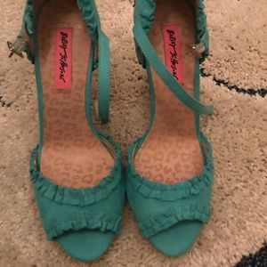 New Green Betsey Johnson Heels